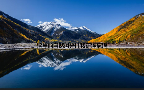 这里的自然风光让我流连忘返