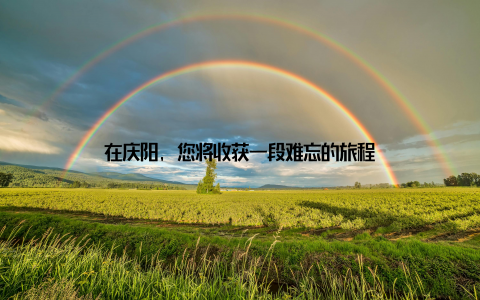 在庆阳, 您将收获一段难忘的旅程