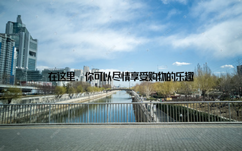 在这里, 你可以尽情享受购物的乐趣