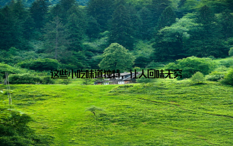 这些小吃味道独特, 让人回味无穷