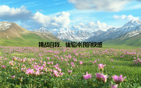 挑战自我, 体验冲浪的快感