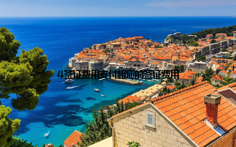 4签证费用支付相应的签证费用