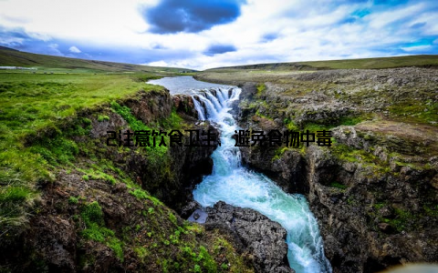 2注意饮食卫生, 避免食物中毒