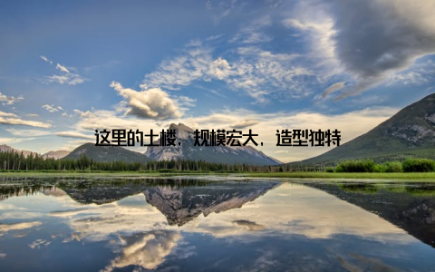 这里的土楼, 规模宏大, 造型独特