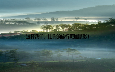 选择我们, 让你的旅行更加精彩!