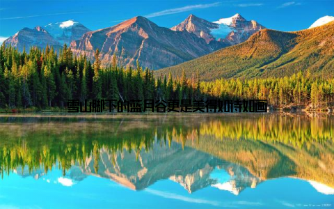 雪山脚下的蓝月谷更是美得如诗如画